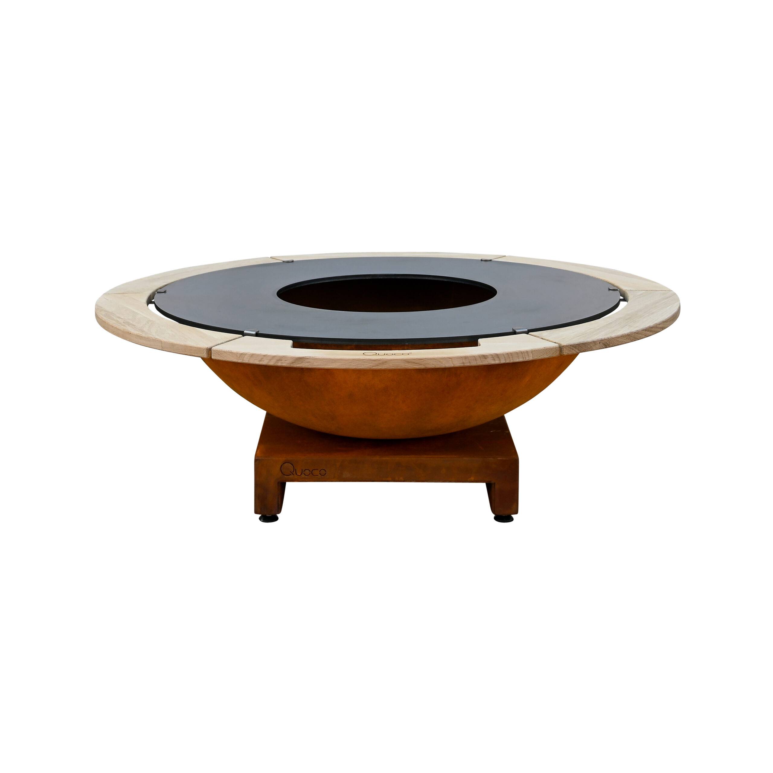 Quoco - Brasero Piatto Basso + Large Corten diam116 - Quoco - Imagen 1