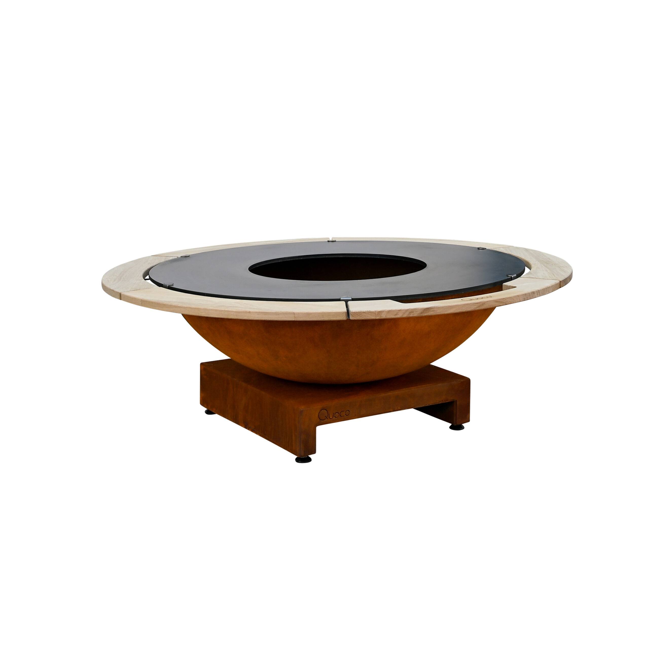 Quoco - Brasero Piatto Basso + Large Corten diam116 - Quoco - Imagen 3