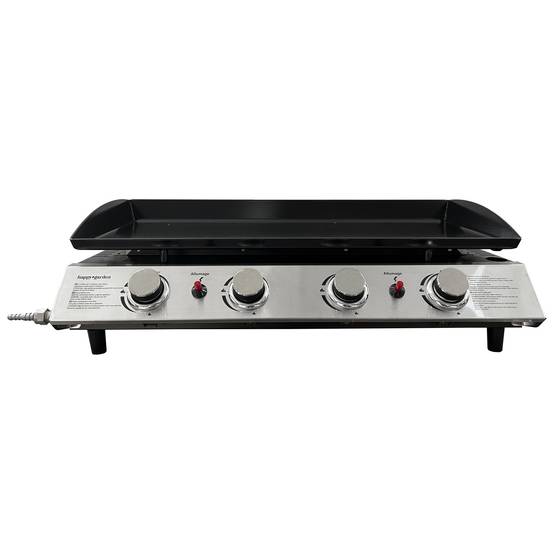 Plancha au gaz VALENCIA - 4 brûleurs 10kW - HAPPY GARDEN - Image 1