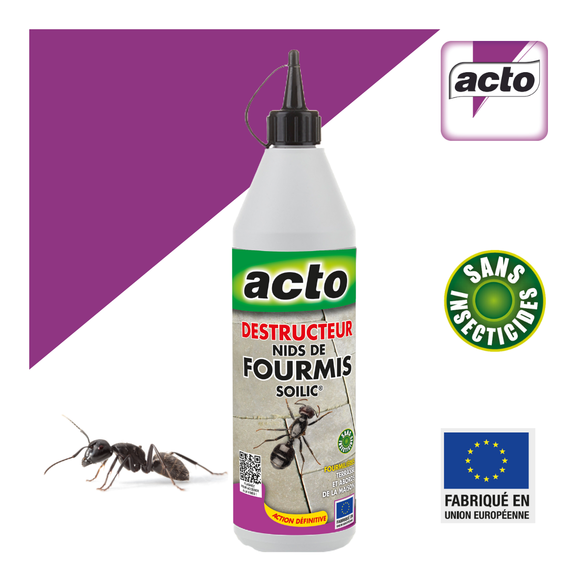 Acto - ACTO Destructeur de Nids de Fourmis : L'Allié Idéal Contre les Infestations - Imagen 2