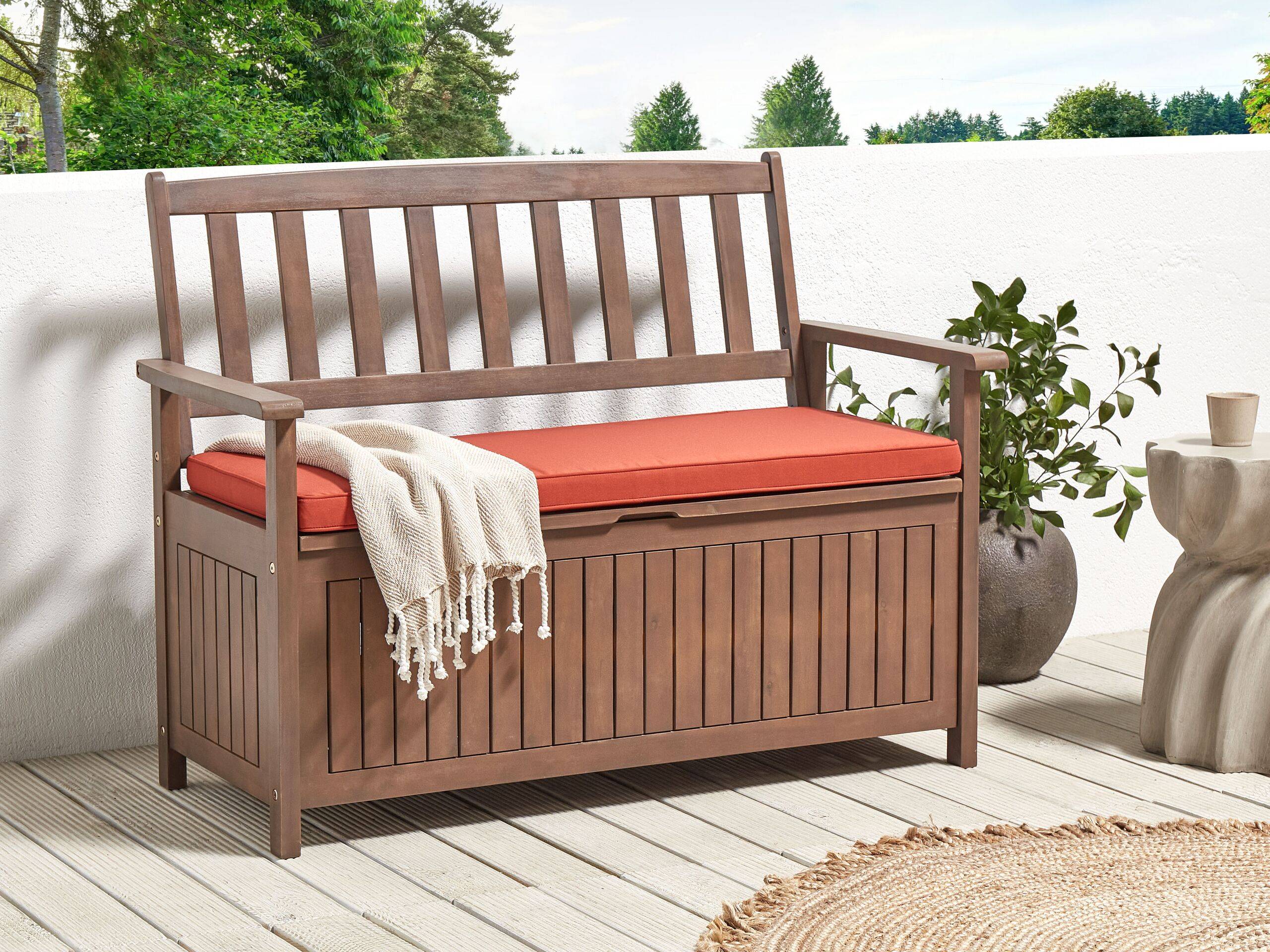 Beliani - Banc, 2 Personnes Acacia Rouge SOVANA - Beliani - Imagen 1