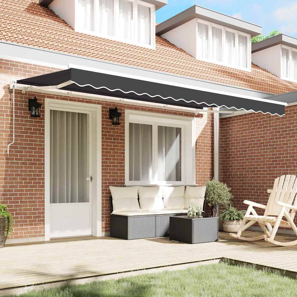PANGIVO - Auvent rétractable aluminium anthracite 400 x 200 cm, 25.12kg - PANGIVO - Image 3