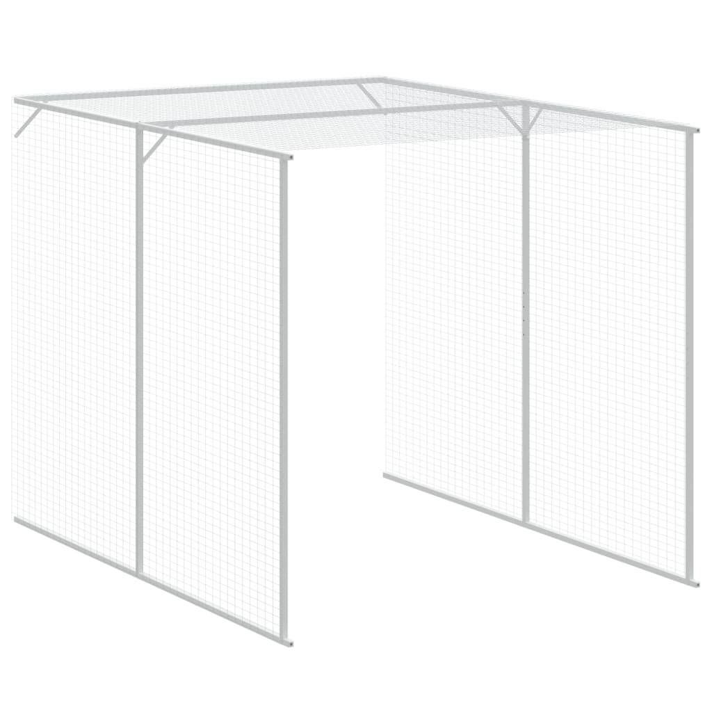 Vidaxl - Poulailler avec cour anthracite 165x455x181 cm acier galvanisé vidaXL 3189109 - Image 8