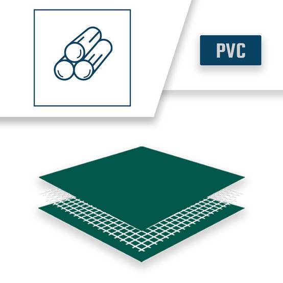Bâche Bois 3x5 m XP640BO Verte - Garantie 10 ans - Bâche de protection étanche pour Bois de chauffage - Made in France TECPLAST - Imagen 4