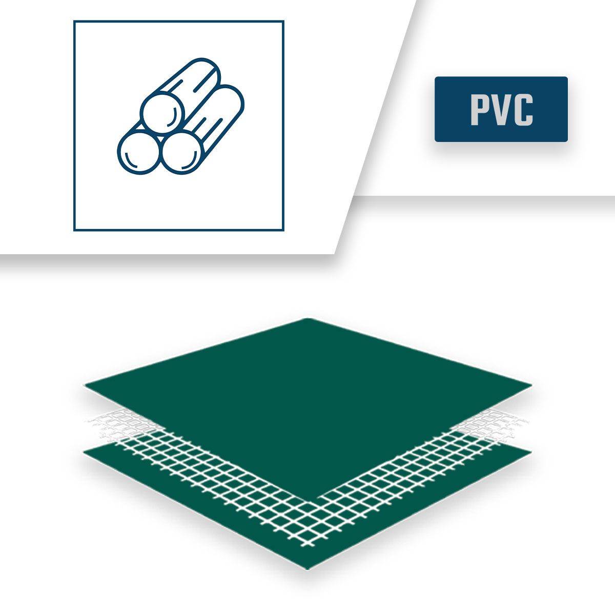 Bâche Bois 3x5 m XP640BO Verte - Garantie 10 ans - Bâche de protection étanche pour Bois de chauffage - Made in France TECPLAST - Imagen 4