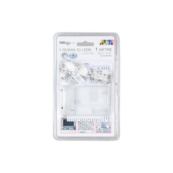 Ruban LED "A Piles" 1m Blanc Froid - Image 3