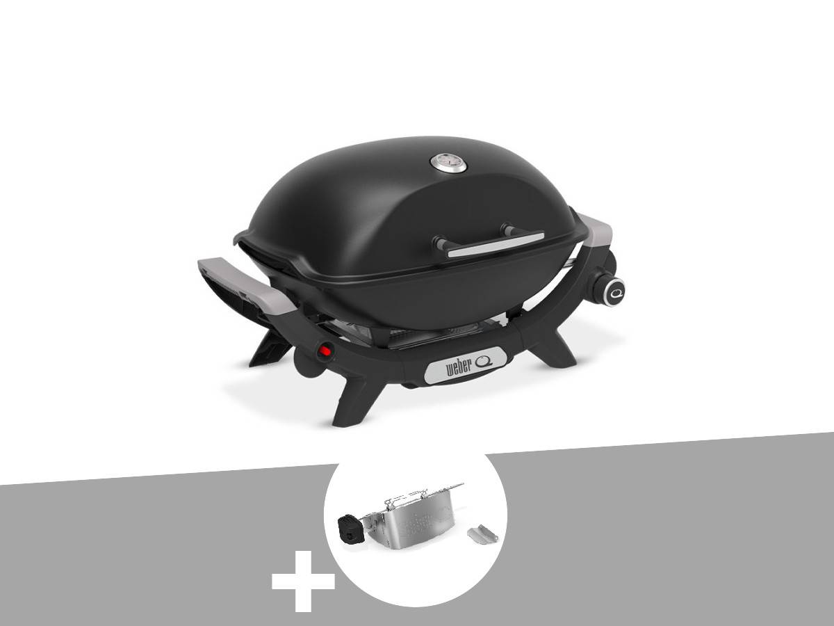 Weber - Barbecue à gaz Q 2100N noir + Rôtissoire - Weber - Image 1