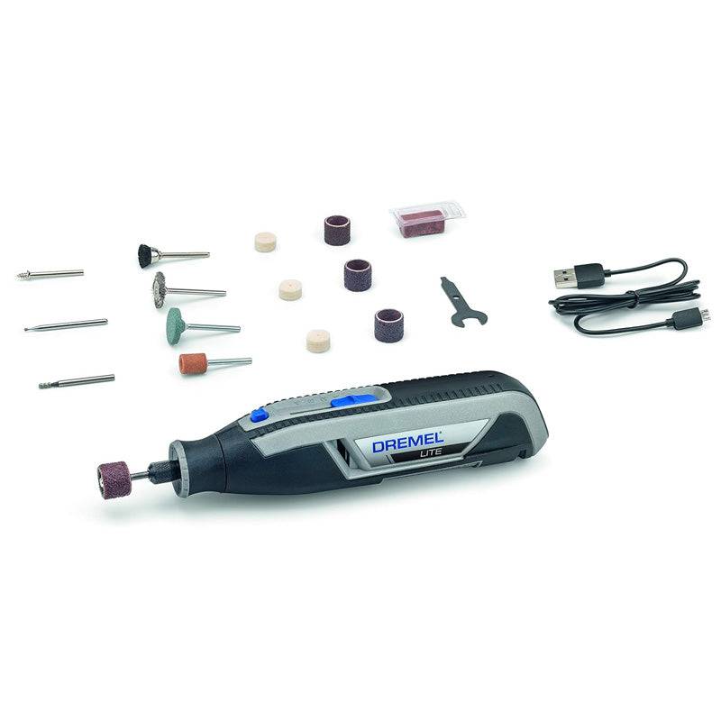 Outil Rotatif Multi-usage Sans-Fil DREMEL Lite (7760-15) avec batterie 3,6V 2Ah, 15 Accessoires, Chargeur USB, 8 000-25 000 tr/min Dremel - Imagen 1