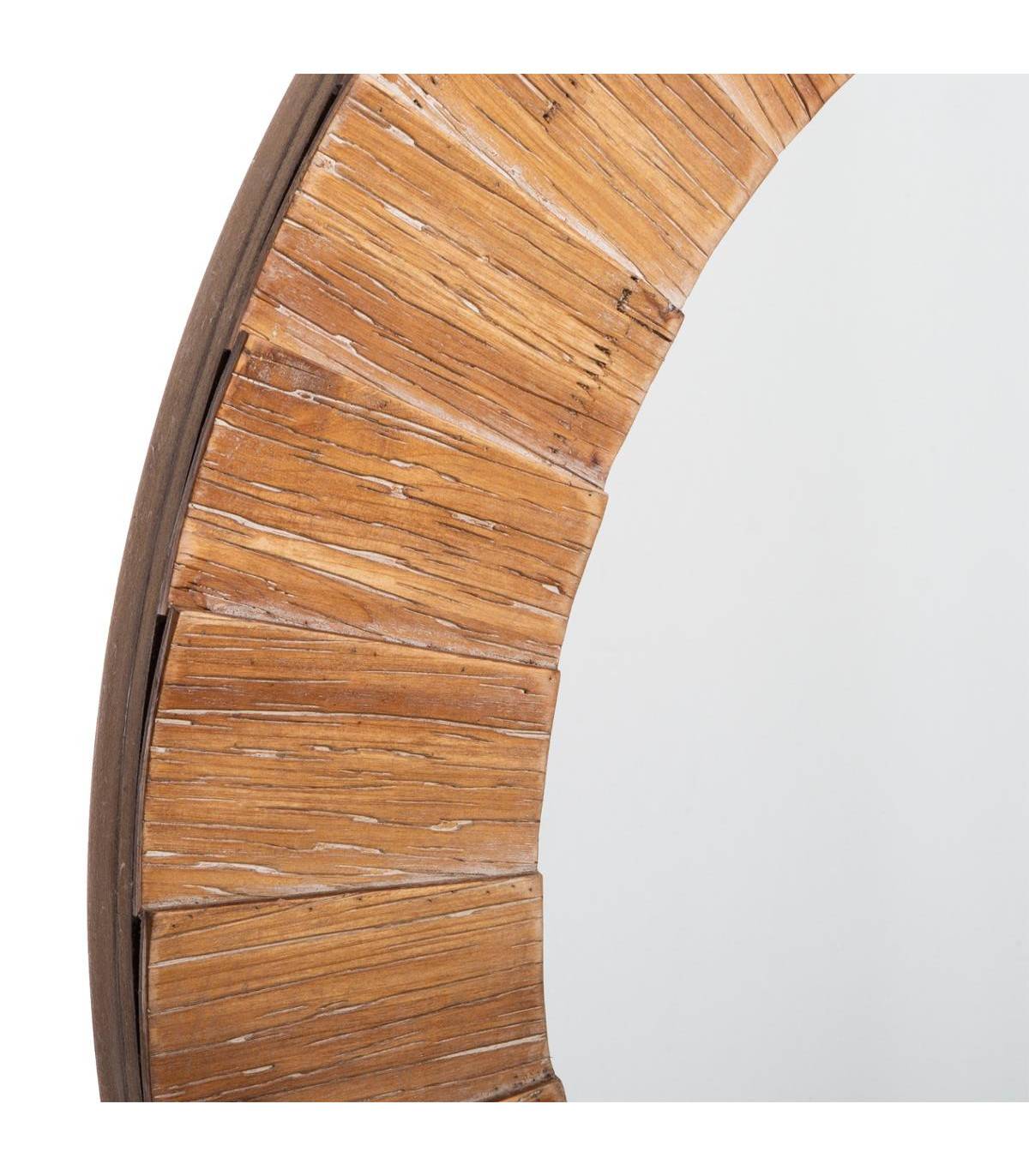 Grand Miroir mural en Bois de Sapin D 83 cm - Imagen 2