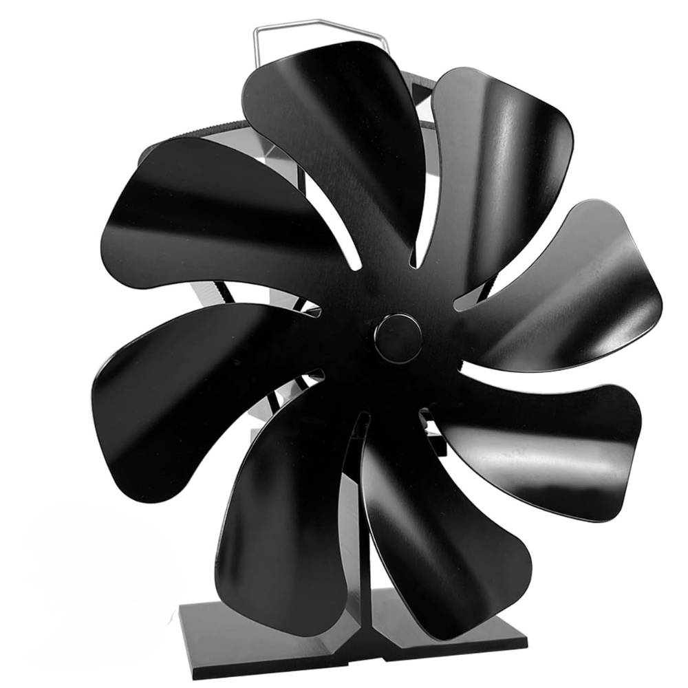Facilitys - Ventilateur pour poêle à bois 8 pales avec thermomètre - FACILITYS - Image 1