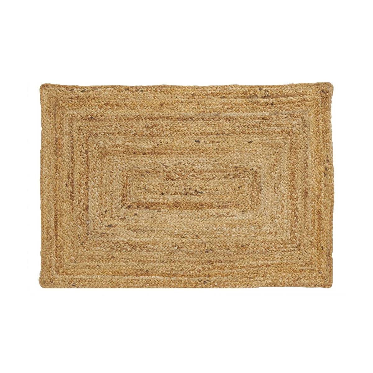 Aubry Gaspard - Tapis en jute naturel tressé 60 x 90 cm - Imagen 1