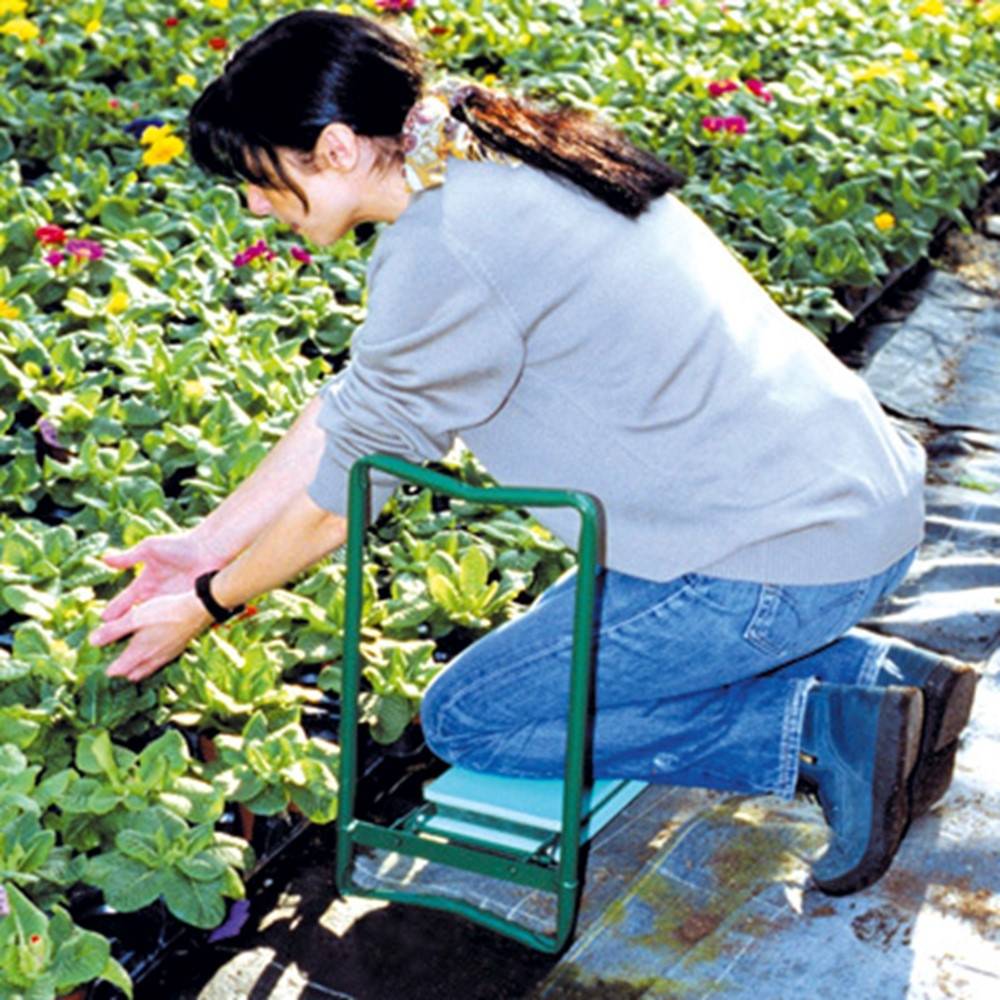 Terre Jardin - Tabouret agenouilloir de jardin pliable - Imagen 8