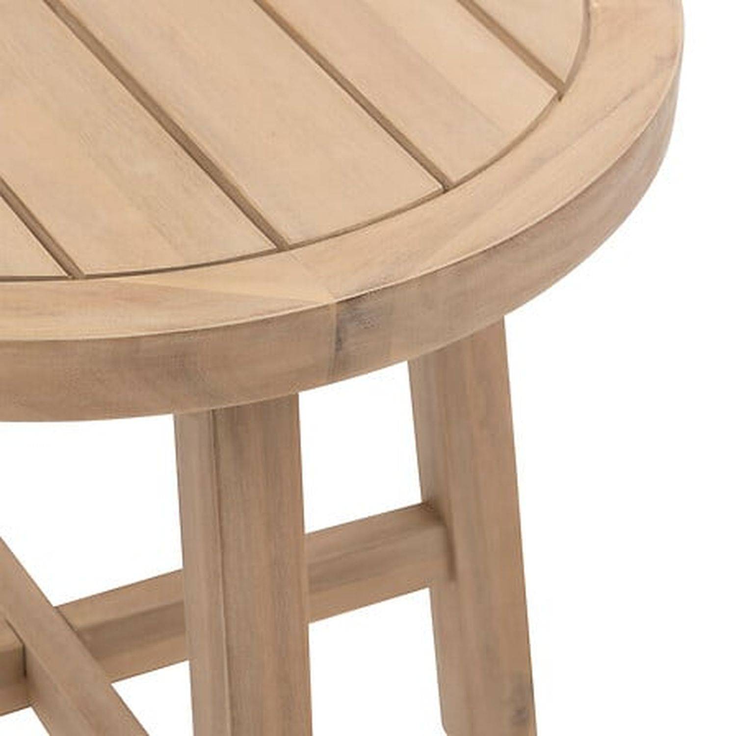 Hesperide - Table d appoint de jardin ronde "Papouasie" 55 x 50,8cm en acacia Hespéride - Image 5