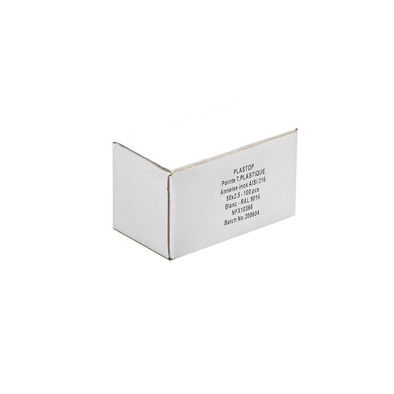 Norfix - Pointe Plastop Tête Ronde inox A4 NORFIX annelée Gris Anthracite - taille 40 mm x 2.0 - NORFIX - Imagen 2