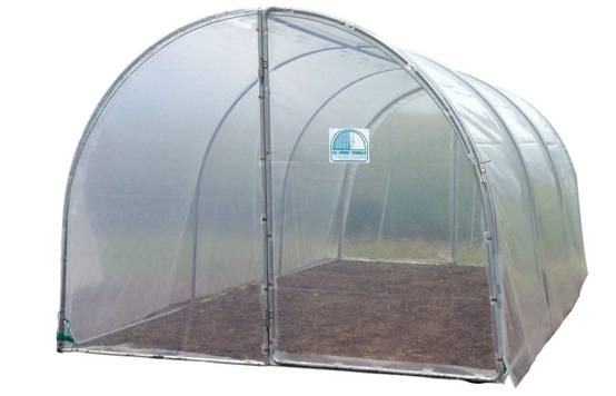 Serre tunnel de jardin - 18m² - 3 x 6 m - pieds arrondis - polyéthylène haute densité - 2 portes pivotantes - LES SERRES TONNEAU - Image 4