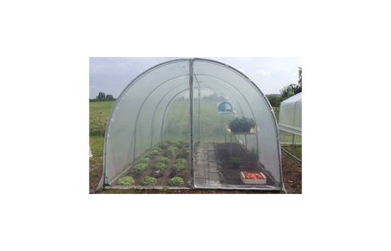 Serre tunnel de jardin - 18m² - 3 x 6 m - pieds arrondis - polyéthylène haute densité - 2 portes pivotantes - LES SERRES TONNEAU - Image 6