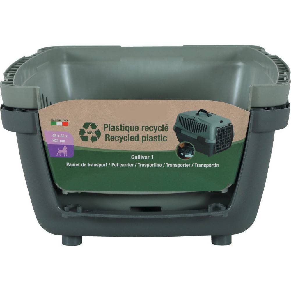 Cage GULLIVER 1, en plastique recyclé, transport pour chien max 6 kg. - Image 9