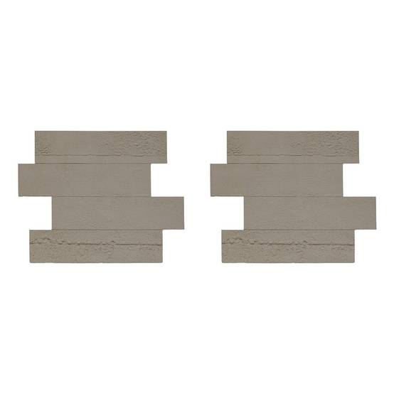 Lot de 2 Stickers Effet Béton "Cary" 30x38cm Gris - Image 1