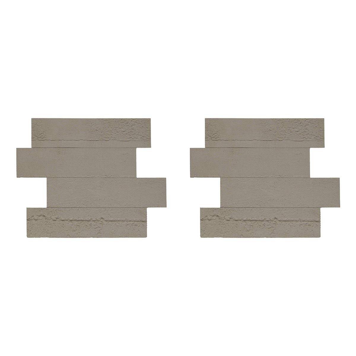 Lot de 2 Stickers Effet Béton "Cary" 30x38cm Gris - Image 1
