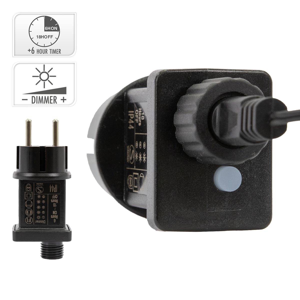 Ecd-Germany - Guirlande de Noël lumineuse 1152 LED blanc chaud 8,5 m IP44 intérieur/extérieur - Imagen 5
