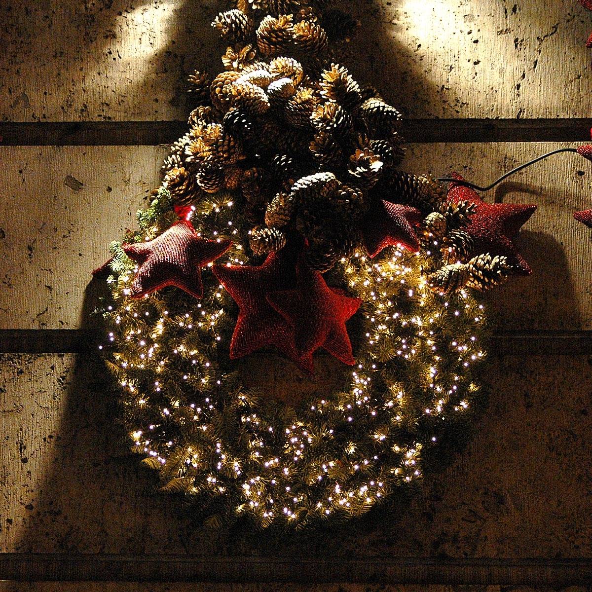 Ecd-Germany - Guirlande de Noël lumineuse 1152 LED blanc chaud 8,5 m IP44 intérieur/extérieur - Imagen 7