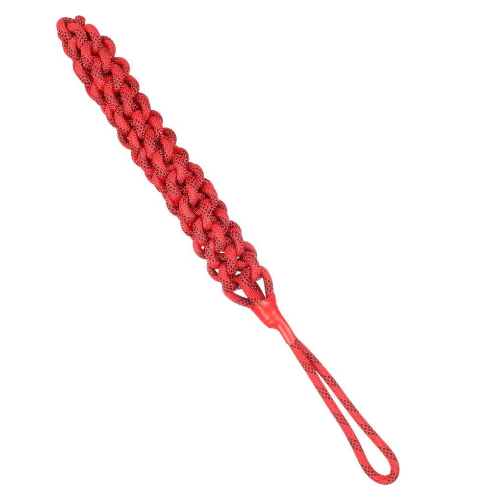 Corde à tirer Vokas. tressé, flottant. rouge et noir. taille L. 66 cm . jeux pour chien. - Imagen 3