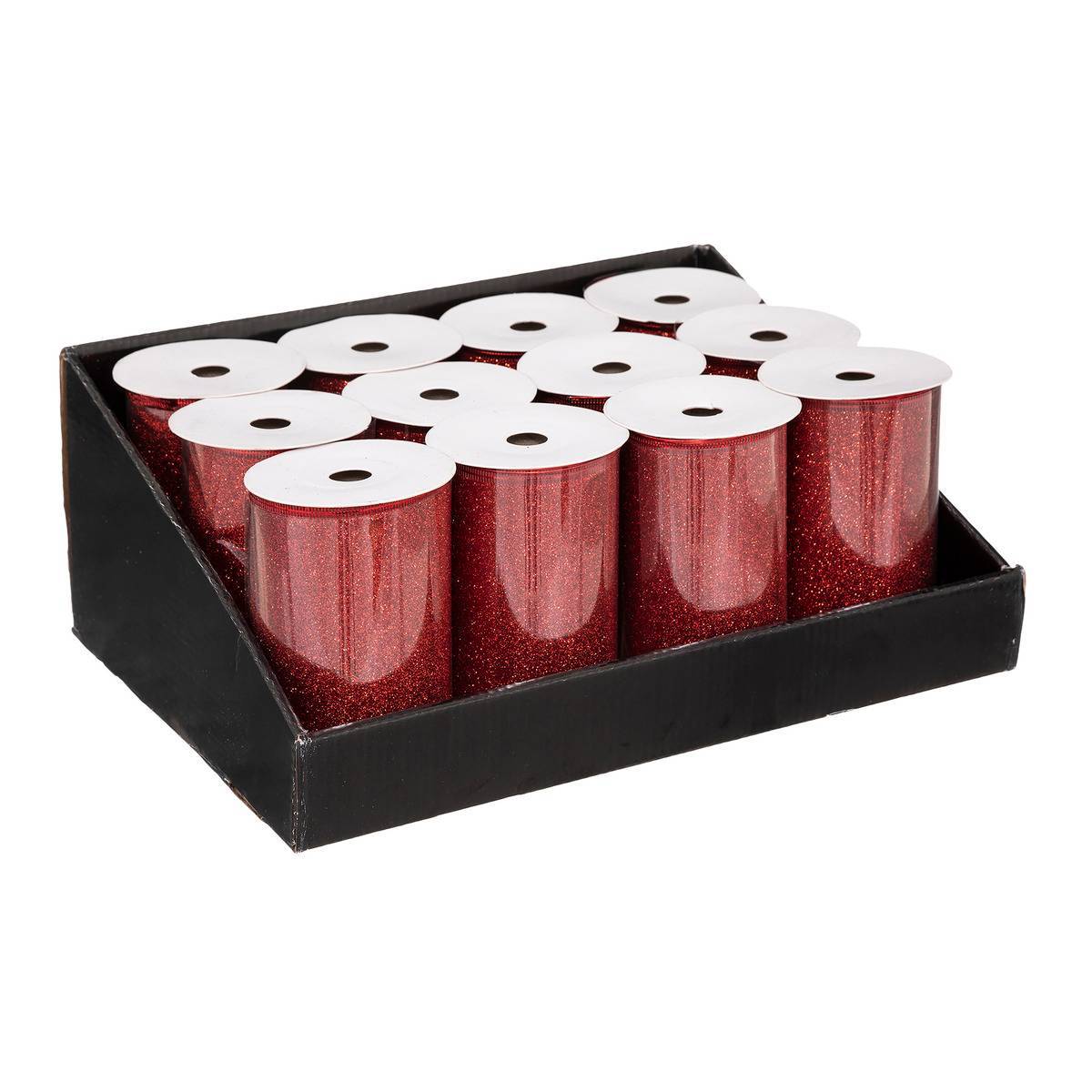 Atmosphera - Guirlande ruban 12cmx5 m rouge - Atmosphera Créateur d'intérieur - Image 3
