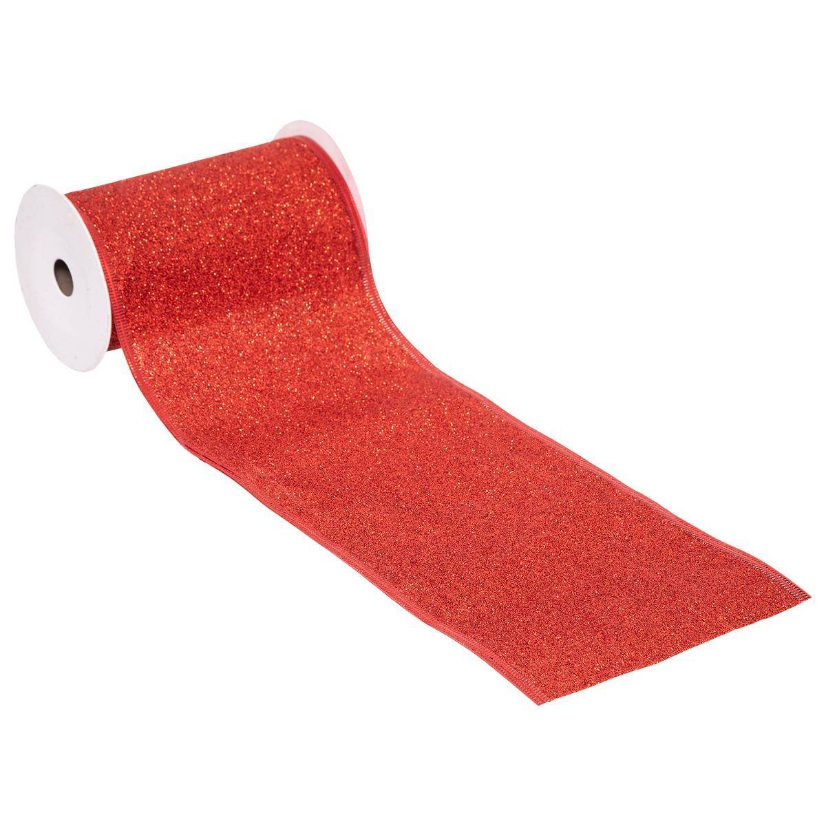 Atmosphera - Guirlande ruban 12cmx5 m rouge - Atmosphera Créateur d'intérieur - Image 1