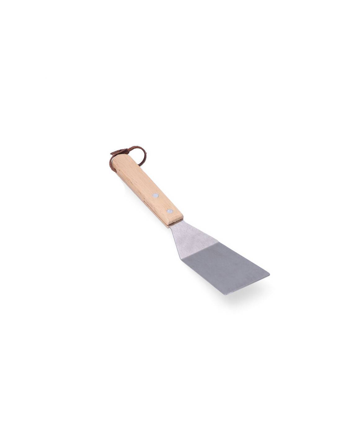 Divers - 3 Pelle Pour Hamburgers Bois/inox 5,5x25cm Edm - Image 1