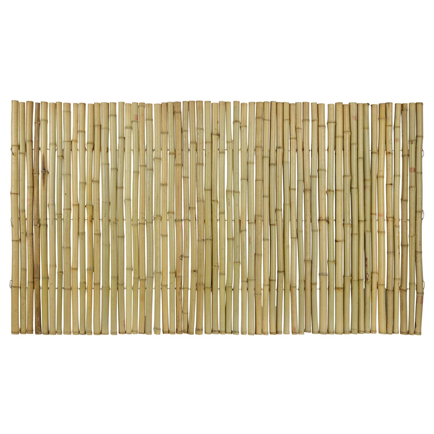 0 - Canisse bambou rond naturel 180 x 100 cm - Image 2