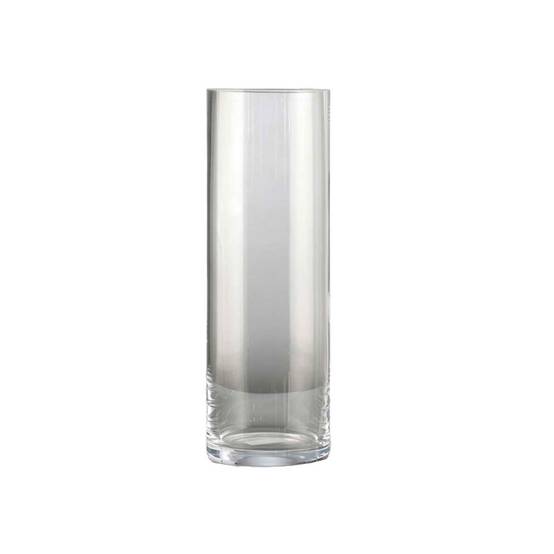 Vase cylindric H20 cm D10 cm transparent made in europe - souffle bouche