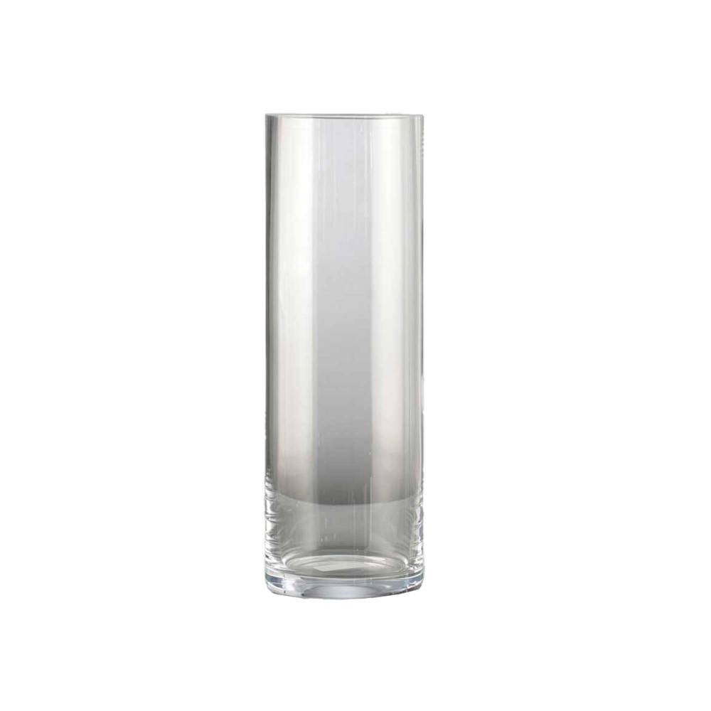 Vase cylindric H20 cm D10 cm transparent  made in europe - souffle bouche