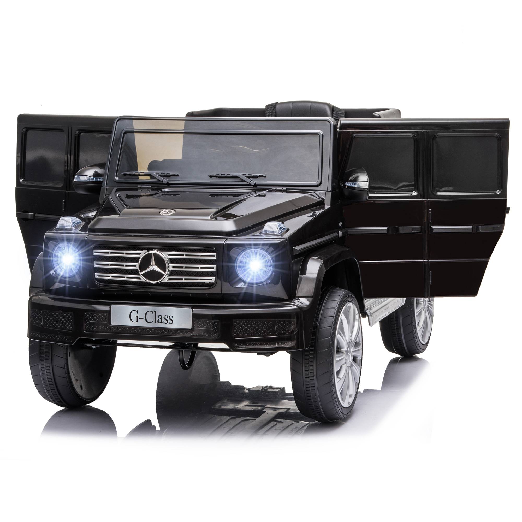 Voiture véhicule électrique enfant licence officielle Mercedes 12 V télécommande parentale, V. Max. 5 Km/h - noir - Image 1