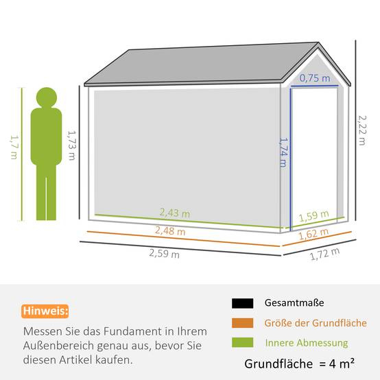 ComfortXL - Abri de jardin acier extérieur terrasse stockage avec fenêtre 4m2 gris foncé - ComfortXL Outdoor Living - Image 3
