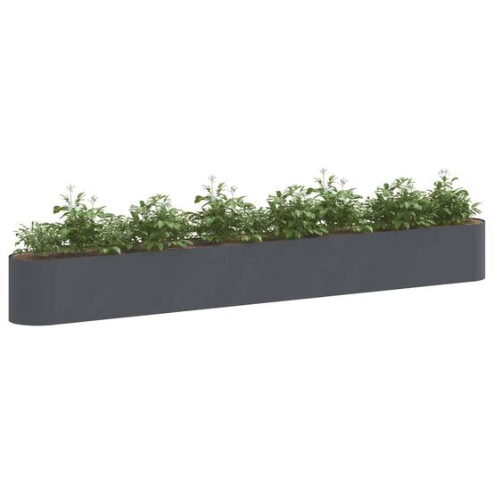 ComfortXL - Lit de jardin surélevé acier potager fleurs design ouvert 360x40x40cm anthracite - ComfortXL Outdoor Living - Image 3