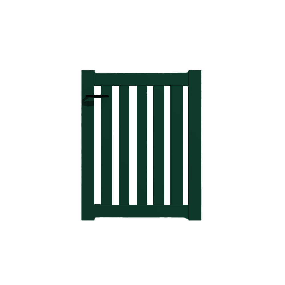 Portail Packit - Portillon alu modèle ajouré en kit dim. L.1000 (entre piliers) x H.1200  Vert (RAL 6005)
