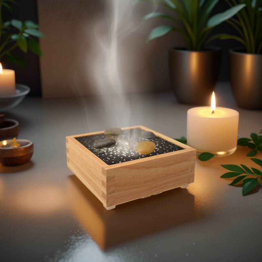 Zen'Arôme Diffuseur Huile Essentielle Jolisia – Diffuseur Parfum Maison - Éclairage Multifonction - Conception Bambou Style Zen - Image 4