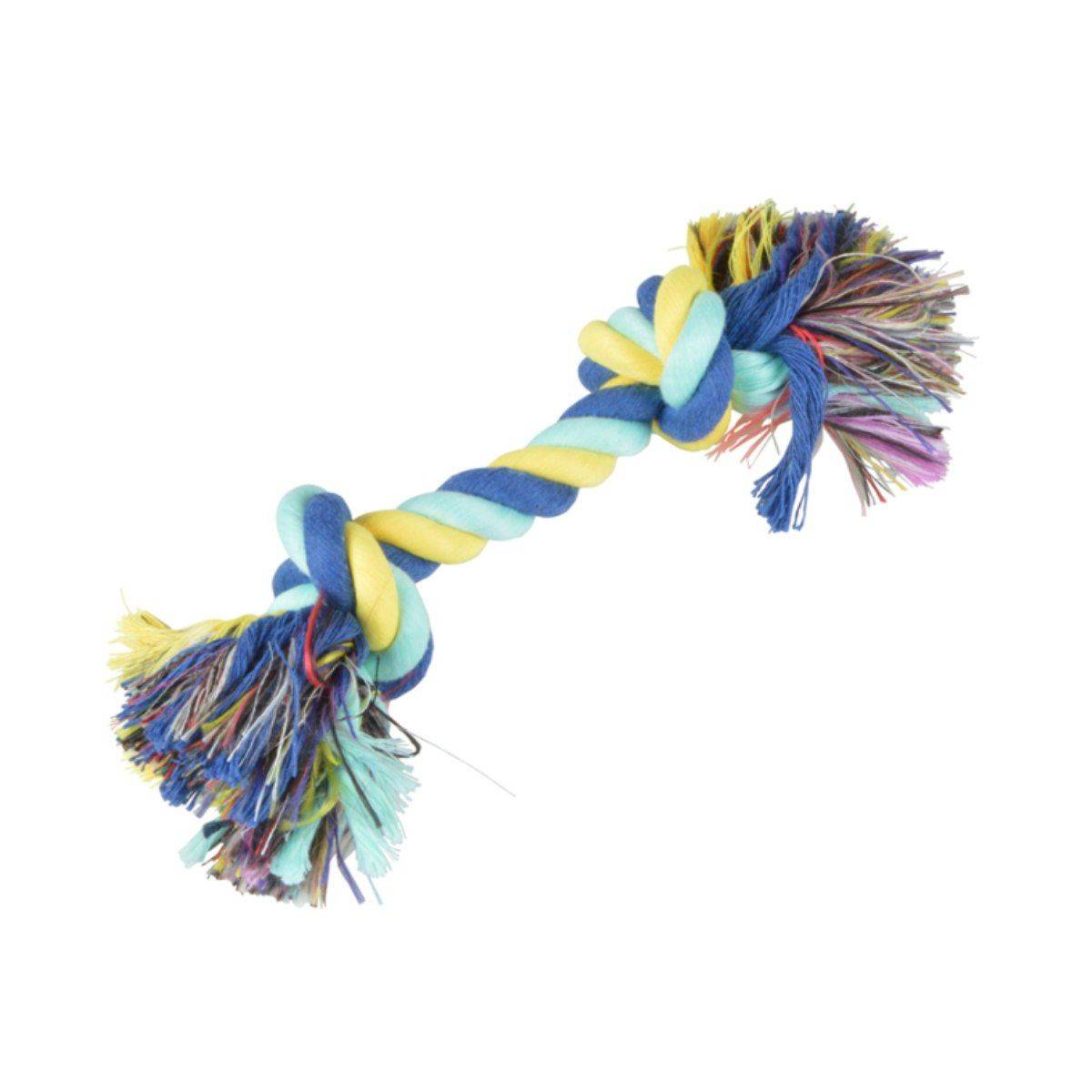 Love Story - Jouet pour Chien "Corde 2 Nœuds" 17cm Multicolore - Image 5