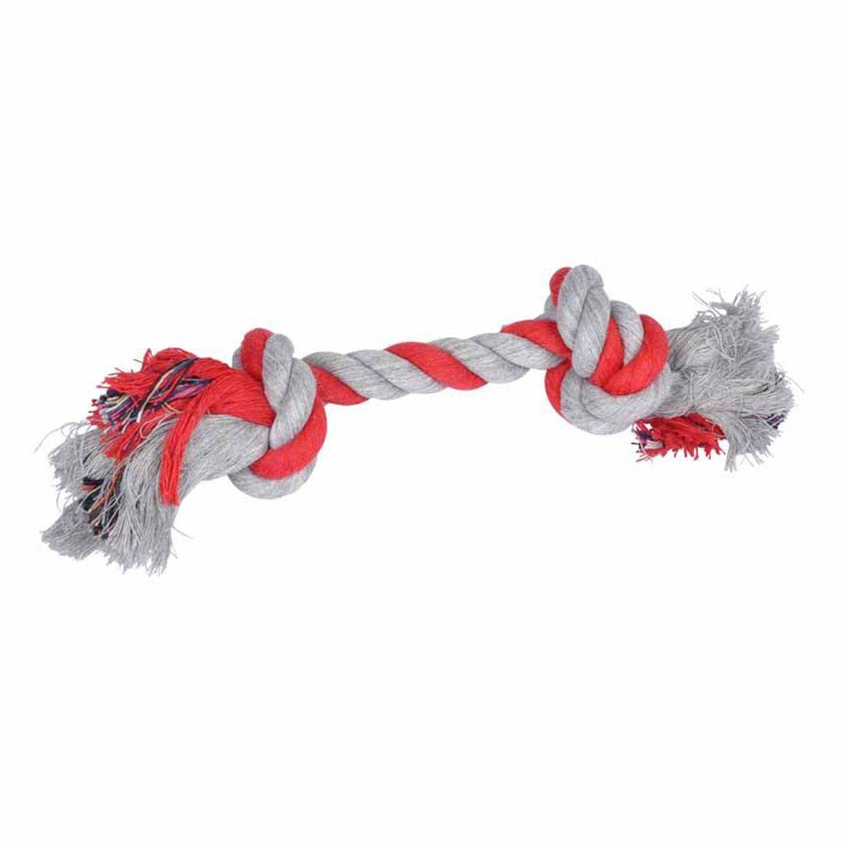 Love Story - Jouet pour Chien "Corde 2 Nœuds" 17cm Multicolore