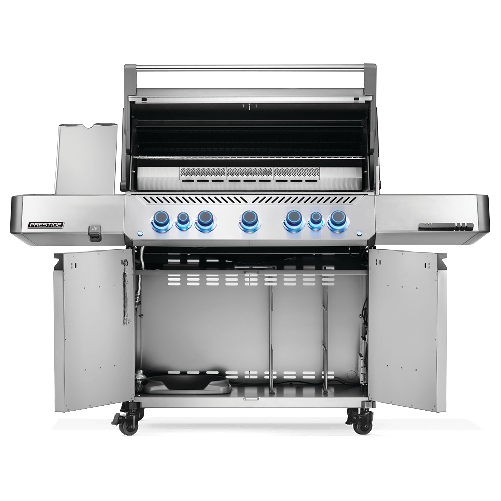 Napoleon - Barbecue à gaz Prestige 665 + Sizzle Zone + Brûleur arrière - Inox - Image 5