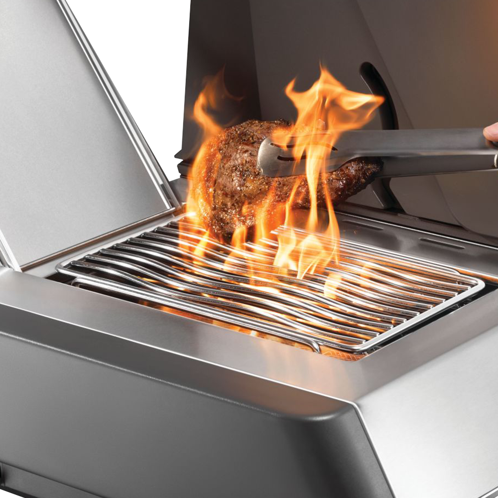 Napoleon - Barbecue à gaz Prestige 665 + Sizzle Zone + Brûleur arrière - Inox - Image 6