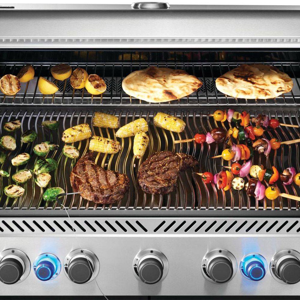 Napoleon - Barbecue à gaz Prestige 665 + Sizzle Zone + Brûleur arrière - Inox - Image 3