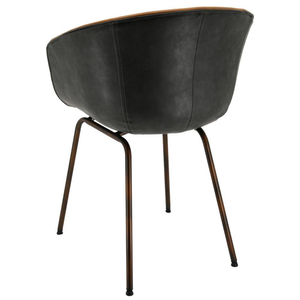 Aubry Gaspard - Fauteuil en polyuréthane camel - Imagen 4