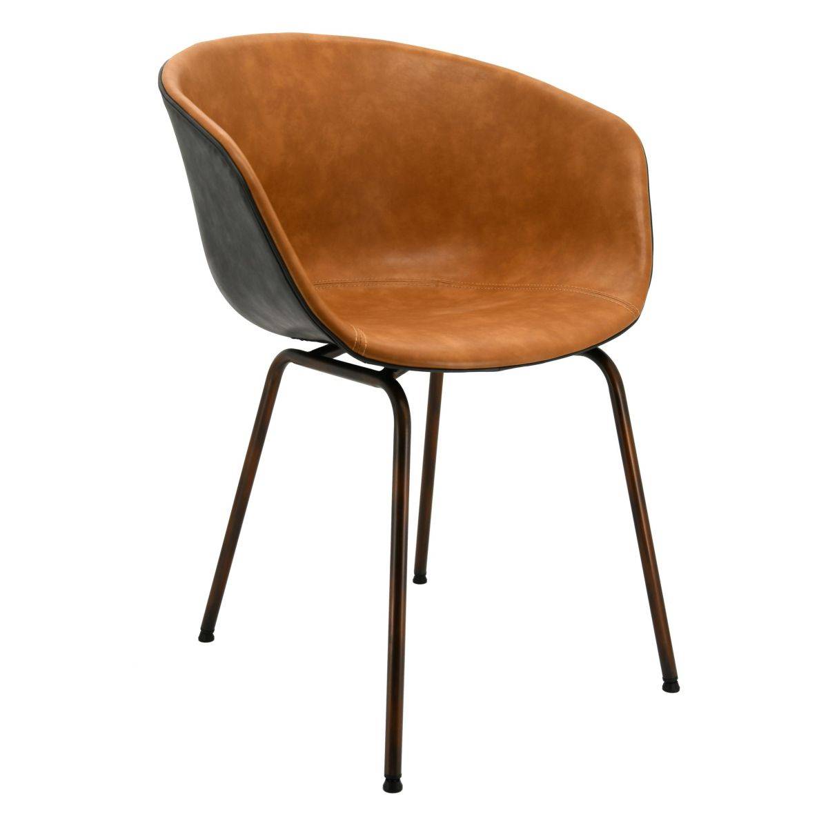 Aubry Gaspard - Fauteuil en polyuréthane camel - Imagen 1