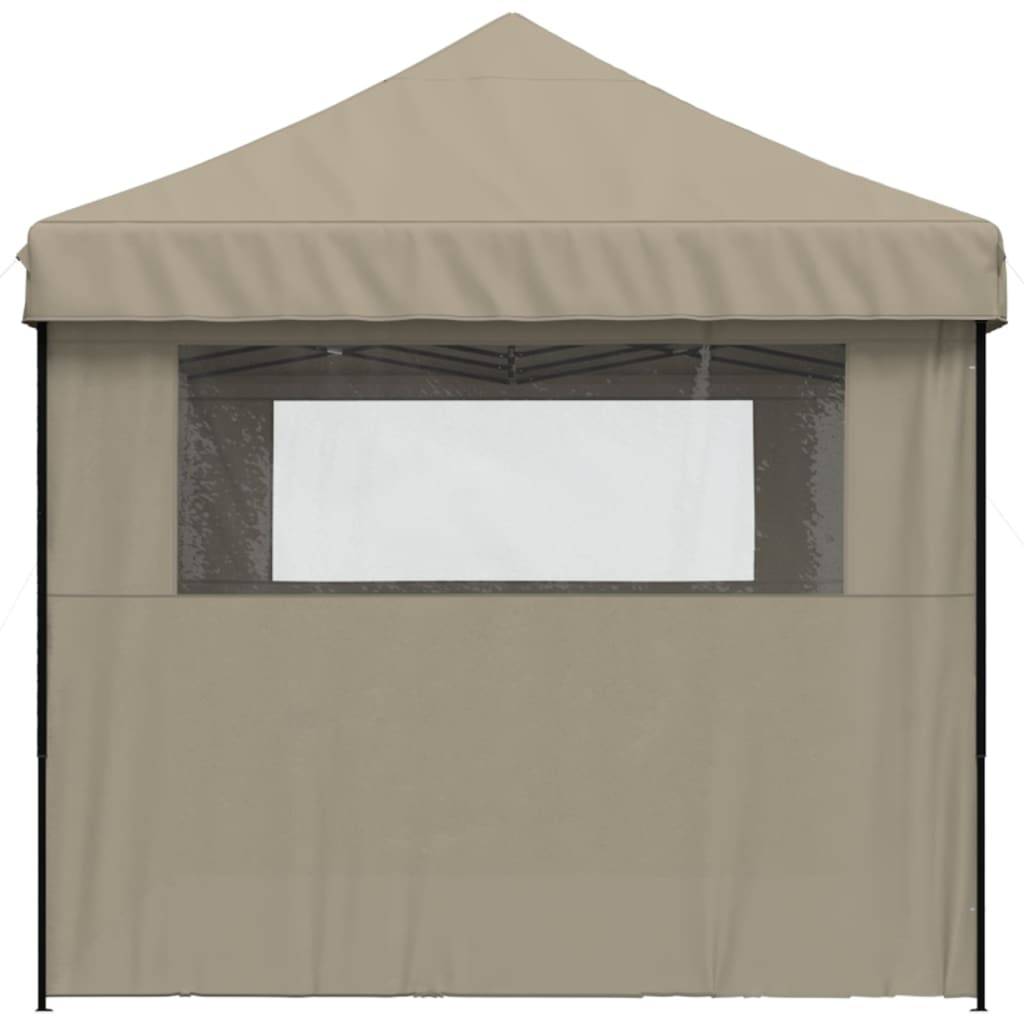 Vidaxl - Tente de réception pliable escamotable 3 parois latérales taupe vidaXL 4004946 - Image 5