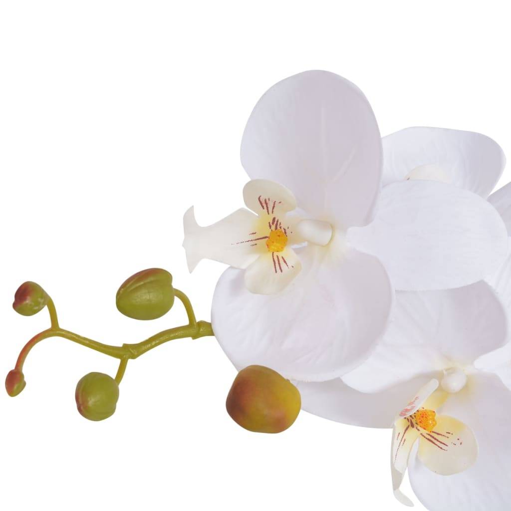 Vidaxl - Plante artificielle avec pot Orchidée 75 cm Blanc - Image 2