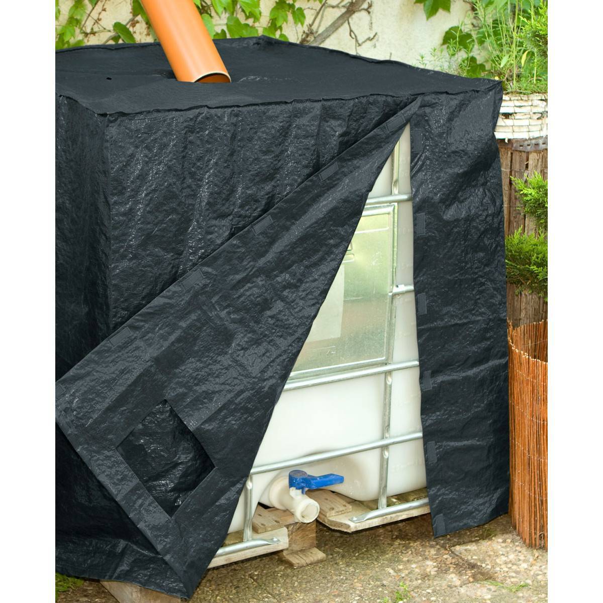 Bâche Cuve 1000L IBC Anthracite | Anti-UV & Anti-Algues | 120g/m² - Image 2