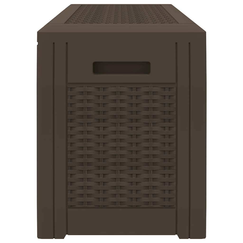 Grand Coffre de Stockage Jardin 310L en Polypropylène pour Coussins Jouets Marron 119x48x60 cm – ComfortXL Outdoor Living - Image 5