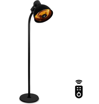 Chauffe terrasse électrique noir 2000 W avec télécommande LUMINA