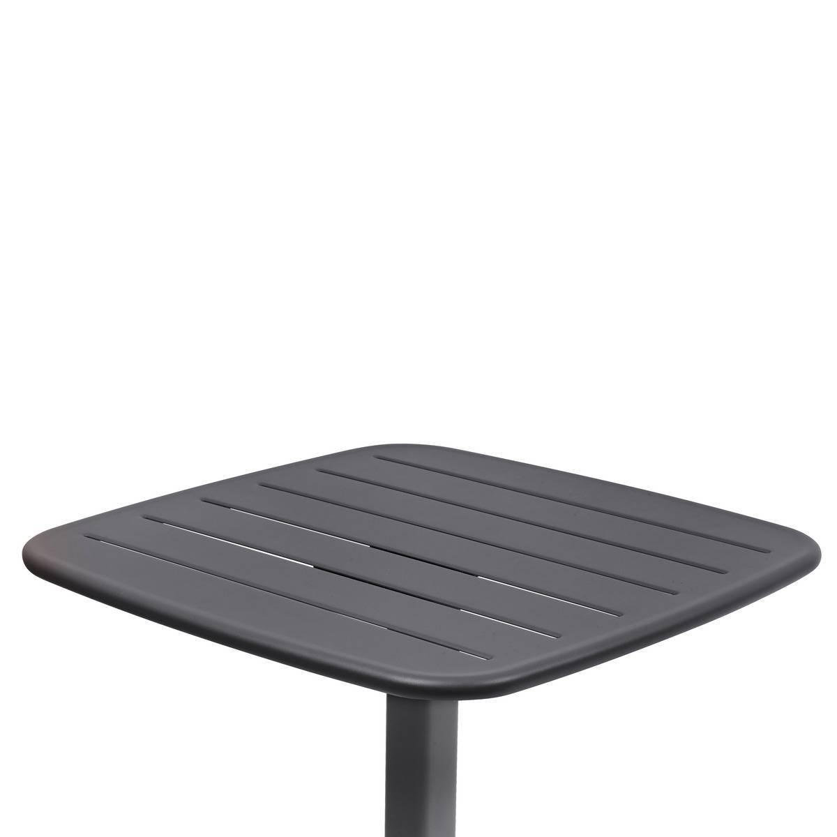 Hesperide - Table haute de jardin 2 places Alegoria 70x70cm gris graphite - Hespéride - Image 2